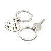 Valentine's Day Alloy Word You Hold The Key To My Heart Forever Couple Keychain KEYC-F038-01P-3