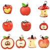 10Pcs Opaque & Transparent Resin Pendants CRES-CJC0011-007P-1