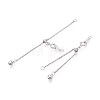 925 Sterling Silver Chain Extenders STER-T008-57S-1