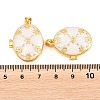 Brass Locket Pendants KK-D232-13G-01-3