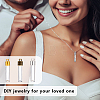 9Sets 3 Colors Clear Glass Long Bottle Pendants FIND-GA0004-62-6