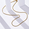 304 Stainless Steel Mesh Chain Necklaces for Women Men NJEW-P321-01G-3