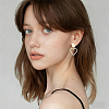 48Pcs 4 Styles 201 Stainless Steel Flat Round Stud Earring Findings STAS-BBC0010-47A-5