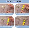 16Pcs Alloy Bar Beadable Keychain for Jewelry Making DIY Crafts KEYC-SZ0001-16G-4