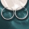 304 Stainless Steel Hoop Earrings EJEW-Z093-01P-01-3