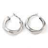 Brass Hoop Earrings EJEW-K276-09P-1