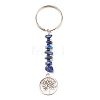 Natural & Synthetic Gemstone Beaded Keychains KEYC-JKC00304-2