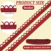 20M 8 Colors Nylon Braid Trims with Elastic Button Loops OCOR-BC0009-80-2