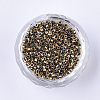 Electroplate Cylinder Seed Beads SEED-Q036-02A-B04-2