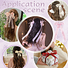20Pcs Polyester Alligator Hair Clips AJEW-PH0008-59B-2