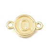 26Pcs 26 Styles Brass Disc with Initial Links Connector Charms KK-E802-36G-2