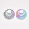 Ion Plating(IP) 304 Stainless Steel Filigree Pendants X-STAS-S108-42-2