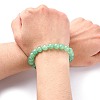 Dyed Natural Green Aventurine Beads Stretch Bracelets BJEW-Q305-3