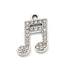 Alloy Rhinestone Pendants FIND-U026-18P-1