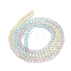Transparent Painted Glass Beads Strands X1-DGLA-A034-T2mm-A15-5