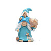 Summer Gnomes with Starfish & Shell Shapes Resin Sculpture Display Decorations PW-WGD0635-03-1