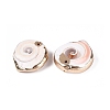 Electroplate Natural Shiva Eye Shell Pendants SSHEL-Q100-12KCG-2