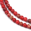 Dyed Natural Regalite/Imperial Jasper/Sea Sediment Jasper Beads Strands G-B124-C04-3