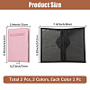 2Pcs 2 Colors PU Leather Passport Cover OFST-CL0001-10A-2