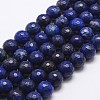 Natural Lapis Lazuli Beads Strands G-G736-22-8mm-1