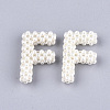 Handmade ABS Plastic Imitation Pearl Woven Beads FIND-T039-18-F-2