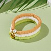 3Pcs 3 Styles Polymer Clay Heishi Beads Stretch Bracelets Sets BJEW-JB05920-4