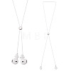 2Pcs Polyester Earphone Cord Straps HJEW-TAC0168-1