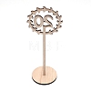 Wooden Table Plate Display Decoration DJEW-WH0015-09B-4