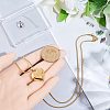 1Pc Stainless Steel Paw Print Heart Urn Ashes Pendant Necklaces NJEW-CN0001-15G-3