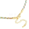 Braided Polycotton Cord Necklaces Making MAK-F038-B18-G-3