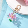 Glass Seed Beaded Pendant Decorations HJEW-MZ00403-01-1