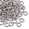 Tarnish Resistant 304 Stainless Steel Open Jump Rings STAS-Q186-02-5x1mm-2