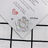 Transparent Acrylic Beads OACR-H034-51-1