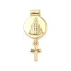 Religion Brass Pendants KK-H539-18G-02-1