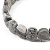 Natural Ocean Jasper Oval Beaded Stretch Bracelet G-E010-01-14-2
