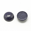 Synthetic Blue Goldstone Cabochons X-G-R416-8mm-34-2