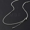 Brass Curb Chains Necklaces for Women NJEW-D302-31P-3