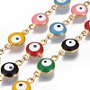 Handmade 304 Stainless Steel Enamel Chains CHS-P009-01G-01-2