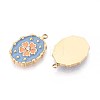 Ion Plating(IP) 304 Stainless Steel Rhinestone Pendants STAS-N109-251C-G-2