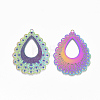 Ion Plating(IP) 304 Stainless Steel Filigree Pendants X-STAS-S108-68-2