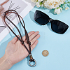 1Pc Men Adjustable Cowhide Pendant Necklaces NJEW-GF0001-21-3
