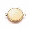 Ion Plating(IP) 304 Stainless Steel Cabochon Connector Settings LS-STAS-G127-14-16mm-G-2