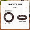 Wood Linking Rings WOOD-WH0027-69C-2