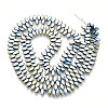 Electroplated Synthetic Non-magnetic Hematite Beads Strands G-T139-65F-2