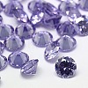 Lilac Faceted Diamond Grade A Cubic Zirconia Pointed Cabochons X-ZIRC-M002-6mm-004-1
