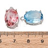Brass Glass Charms KK-Z141-08P-3
