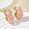 304 Stainless Steel Enamel Stud Earrings SA-CBA2696-35G-1