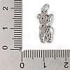 Rack Plating Brass & Clear Cubic Zirconia Pendants KK-S372-16P-3