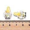 Printed Poplar Wood Beads WOOD-Z008-01H-3