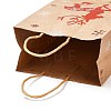 Christmas Theme Hot Stamping Rectangle Paper Bags CARB-F011-02B-4